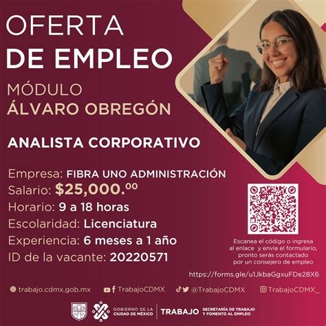 Información sobre ofertas laborales